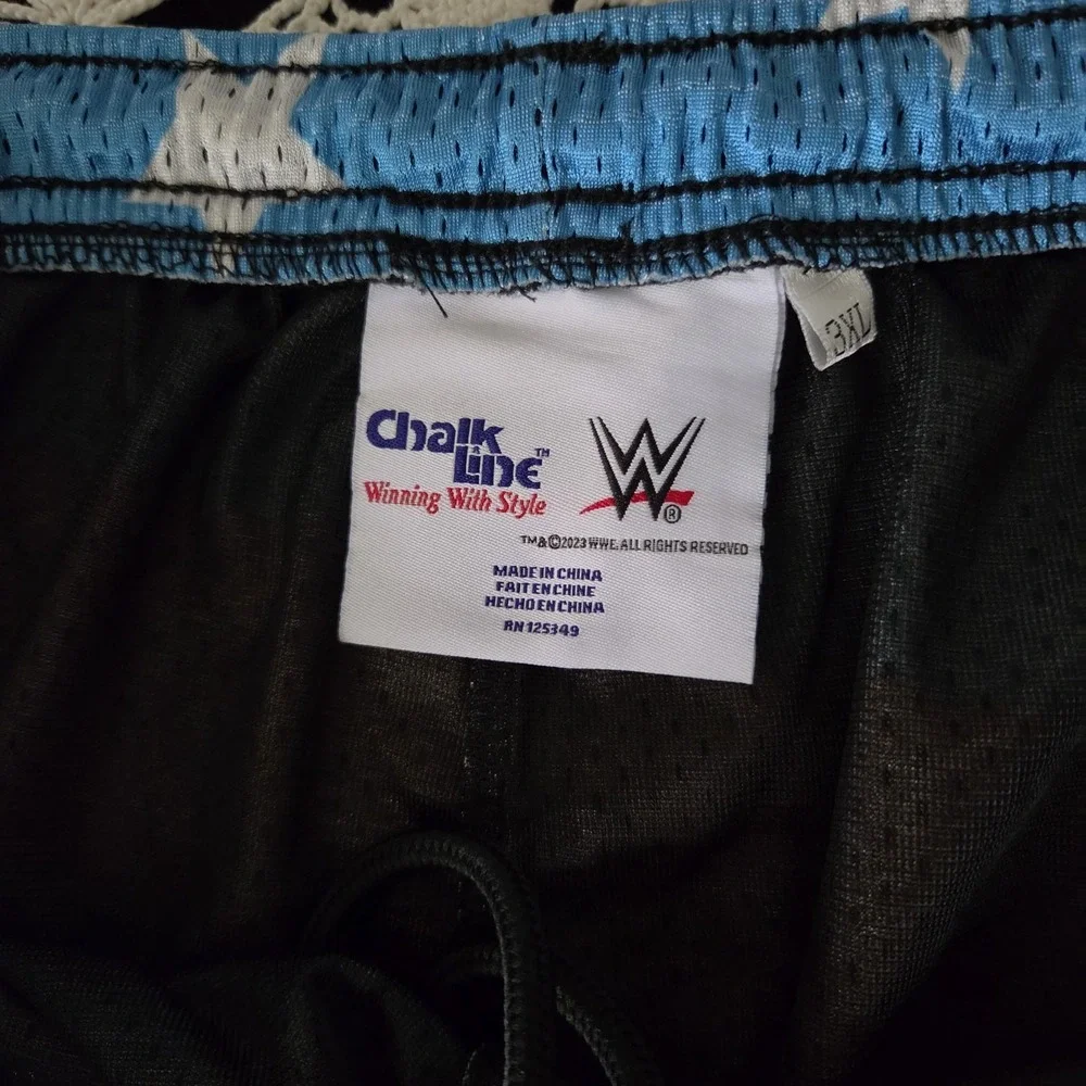 Chalk Line Black Cody Rhodes WWE Shorts Swim trunks 3XL Skull‎